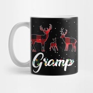 Gramp Reindeer Plaid Pajama Shirt Family Christmas Mug